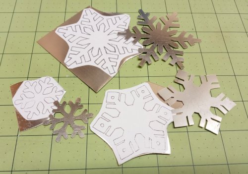 Judy Larson's Snowflake Ornaments - , Holiday Designs, Butane Torch, Soldering, Solder, snowflake ornament